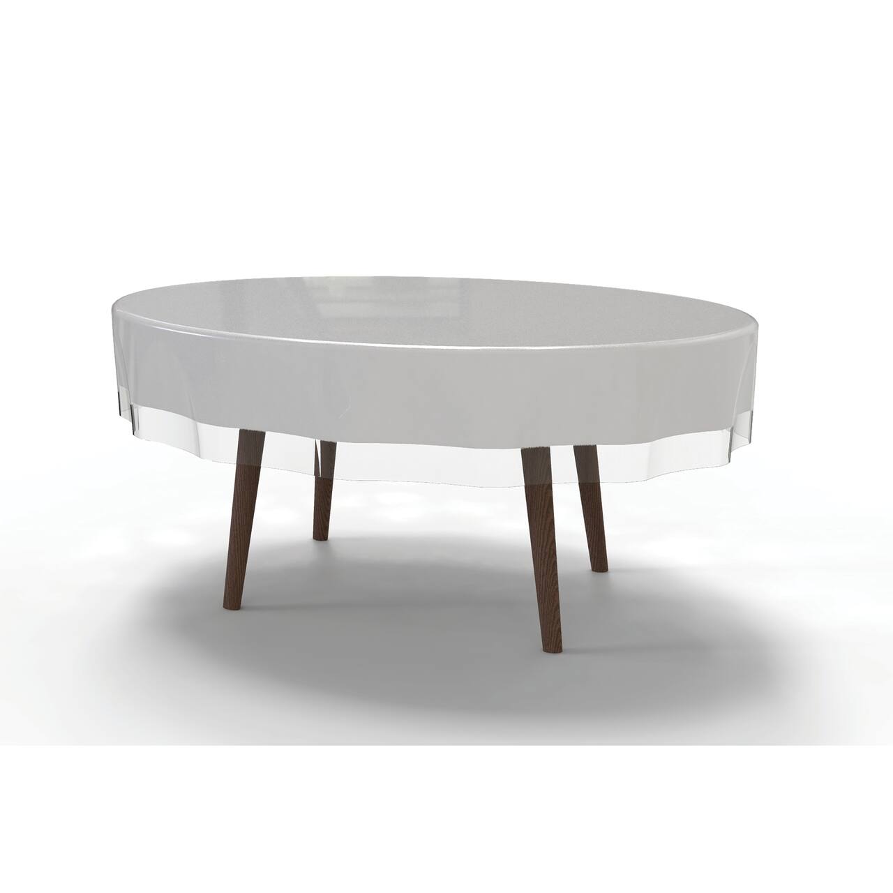 Home Details 70" Clear Round Tablecloth Protector